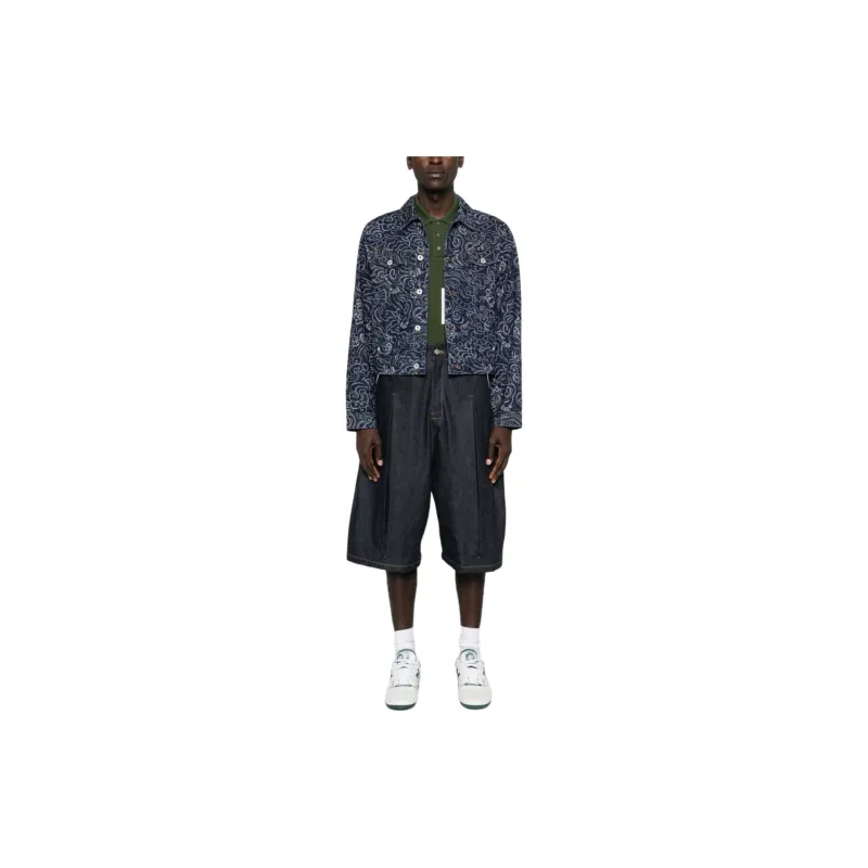 KENZO Star Tiger Buttoned Denim Jacket-1