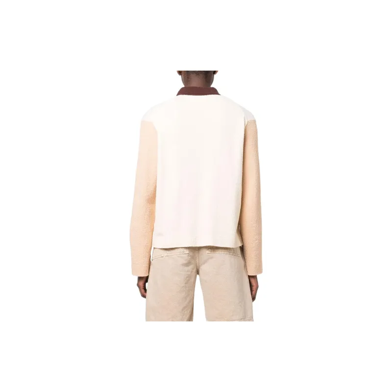 NANUSHKA Knitted Colour-block Polo Shirt-3
