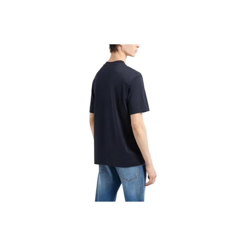 EMPORIO ARMANI Asv Lightweight Jersey T shirt With Raised Logo Embroidery-2