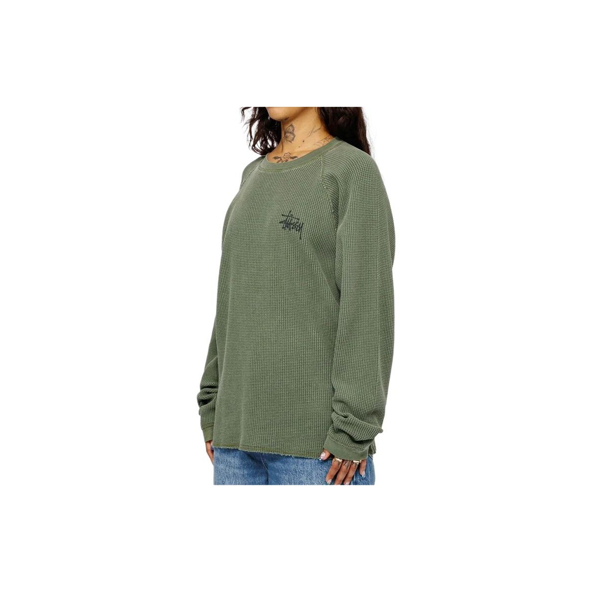 Stussy Raglan Thermal L/S Crew - POIZON Stussy Raglan Thermal L/S Crew - POIZON