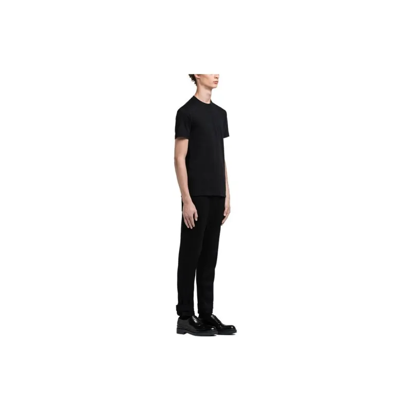 PRADA Logo Patch Crewneck Three Pack T Shirts-3