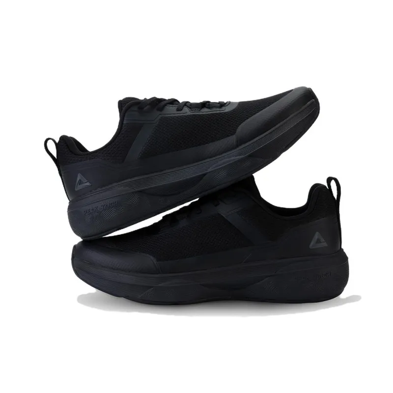 PEAK China Chic Cushioning Anti Slip And Wear Resistant Support Lightweight Low Top Casual Running Shoes Men's Black-2