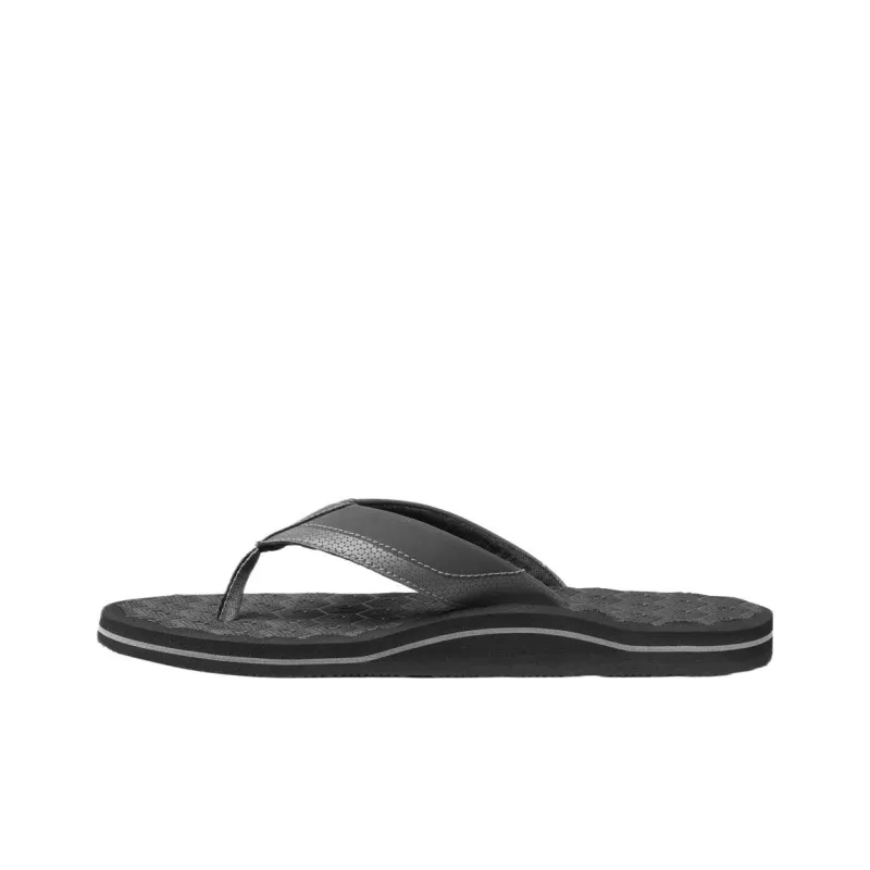 REEF Odor-Resistant Flip Flops Men's Dark Gray-1