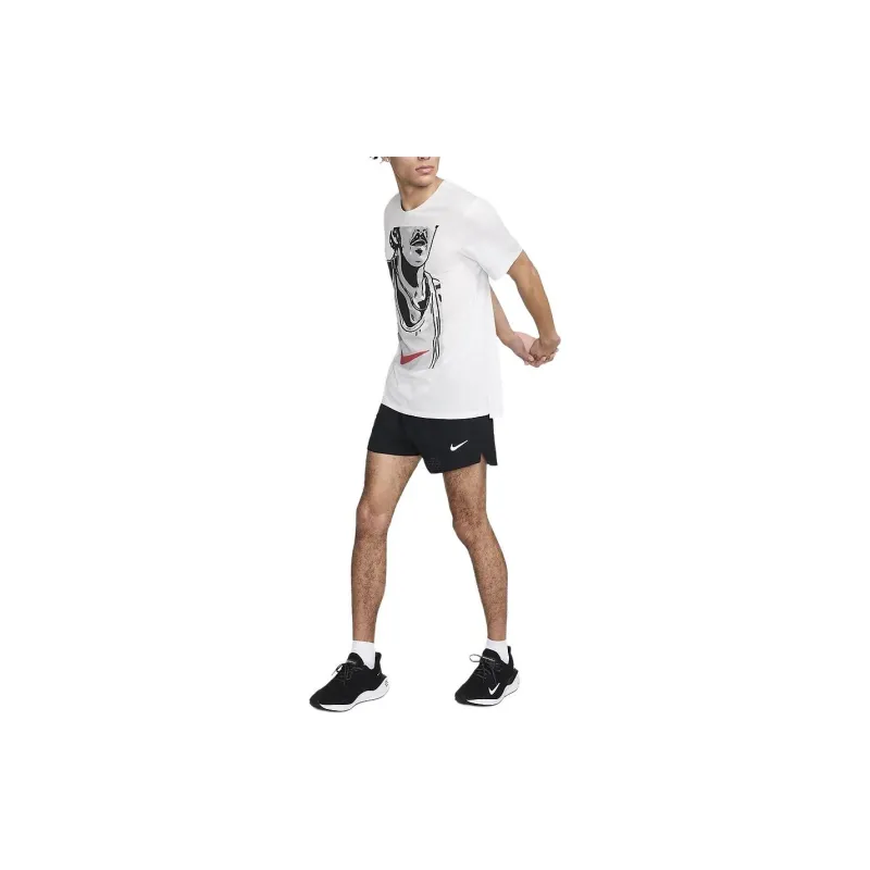 Nike Dri Fit Rise 365 T Shirt Men's Summit White-3