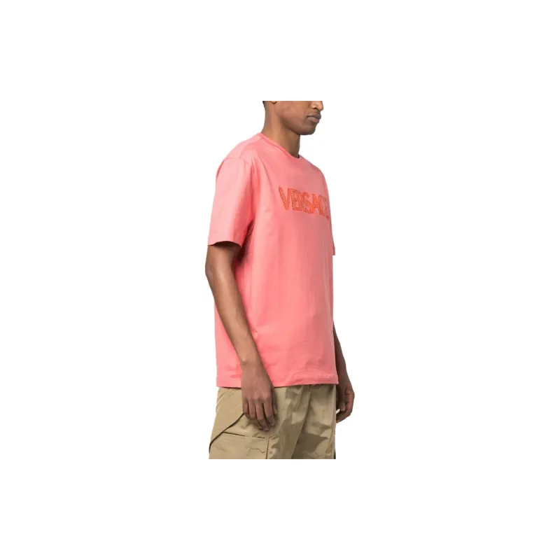 VERSACE T-Shirts Men Pink-3