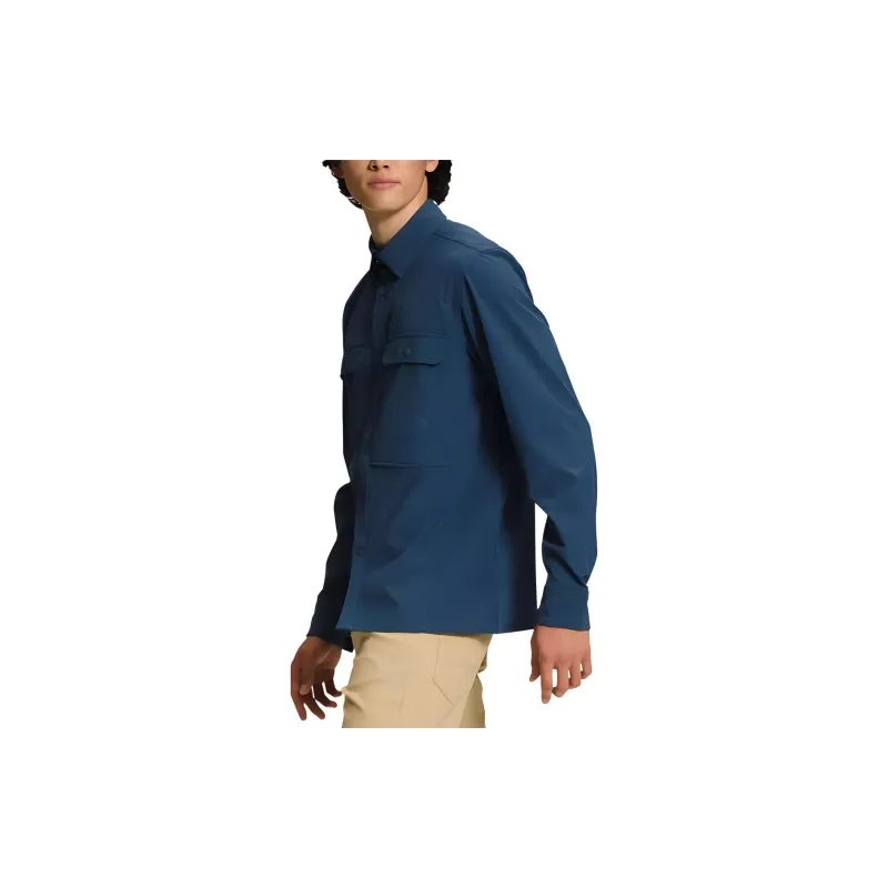THE NORTH FACE M Sniktau L/S Shirt Men's Dark Shadow Blue-2