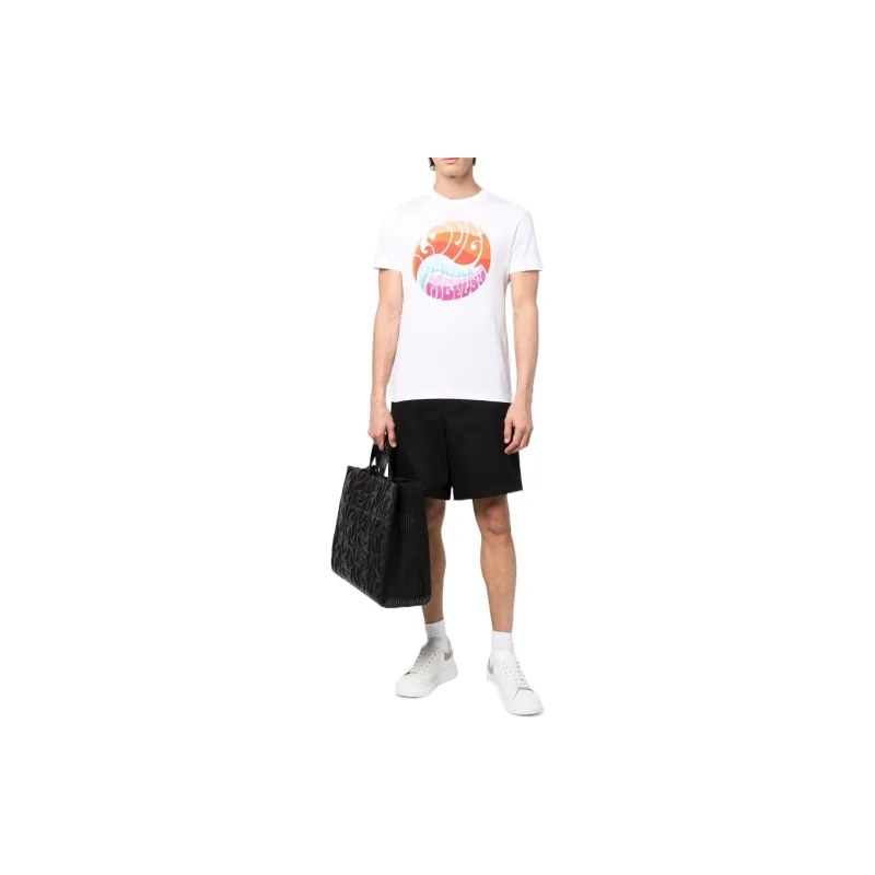 VERSACE Graphic print Cotton T Shirt-1