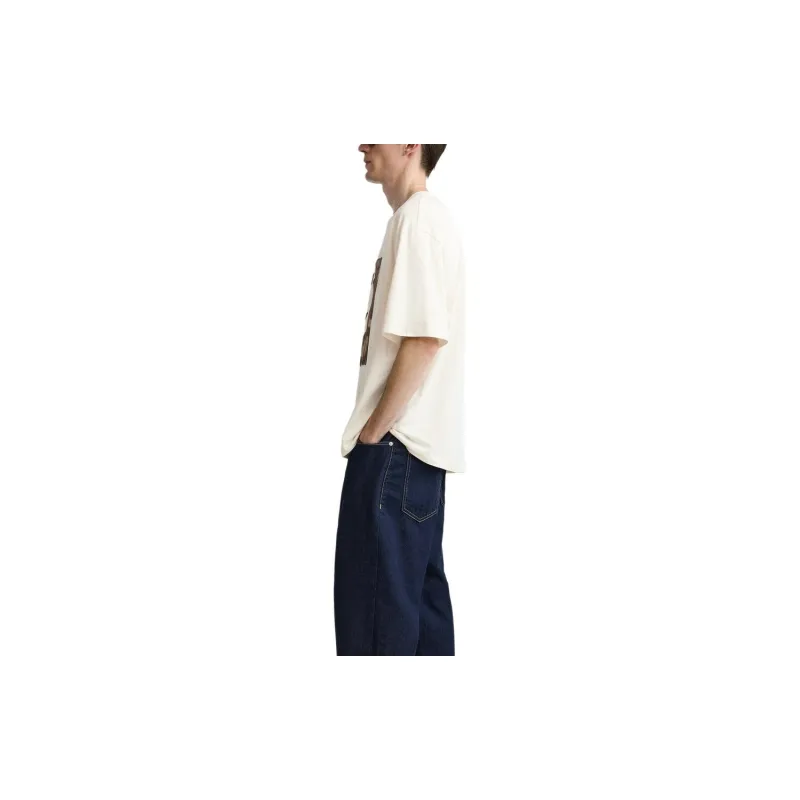 ZARA T-Shirts Men Beige-4