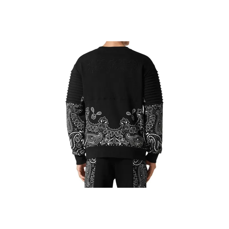 PHILIPP PLEIN Paisley print Cotton Sweatshirt-3