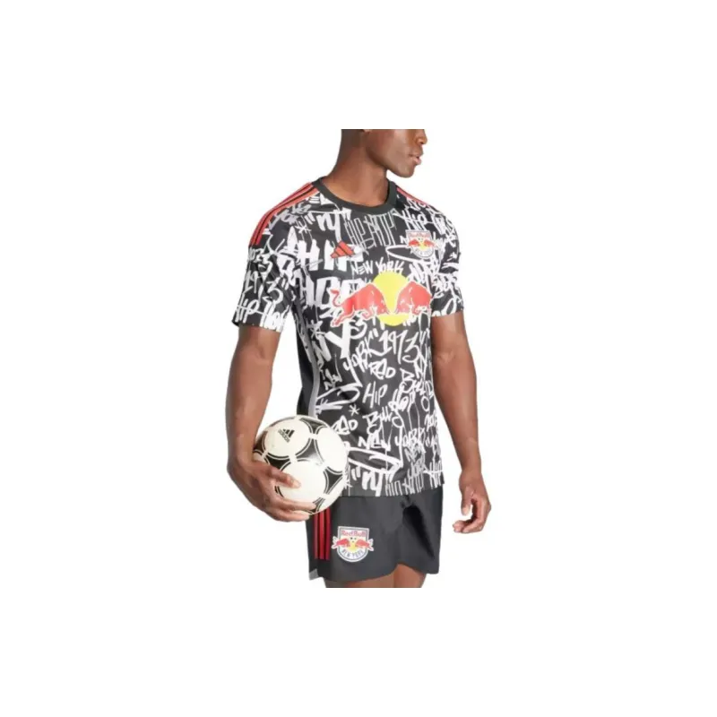 Adidas New York Red Bulls Soccer Jerseys Men Black-4