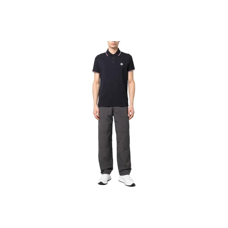 Moncler SS21 Polo Shirt Men's Dark Blue-2