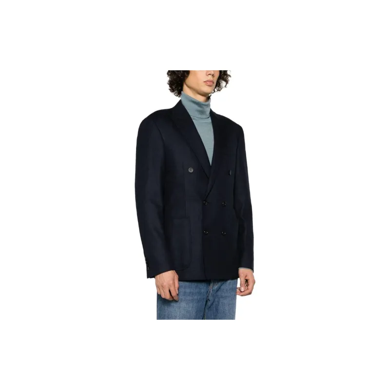 Canali Peak lapels Wool blend Blazer-3