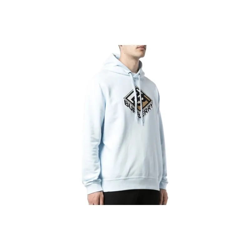 Burberry Sweatshirts Men Light Blue-2