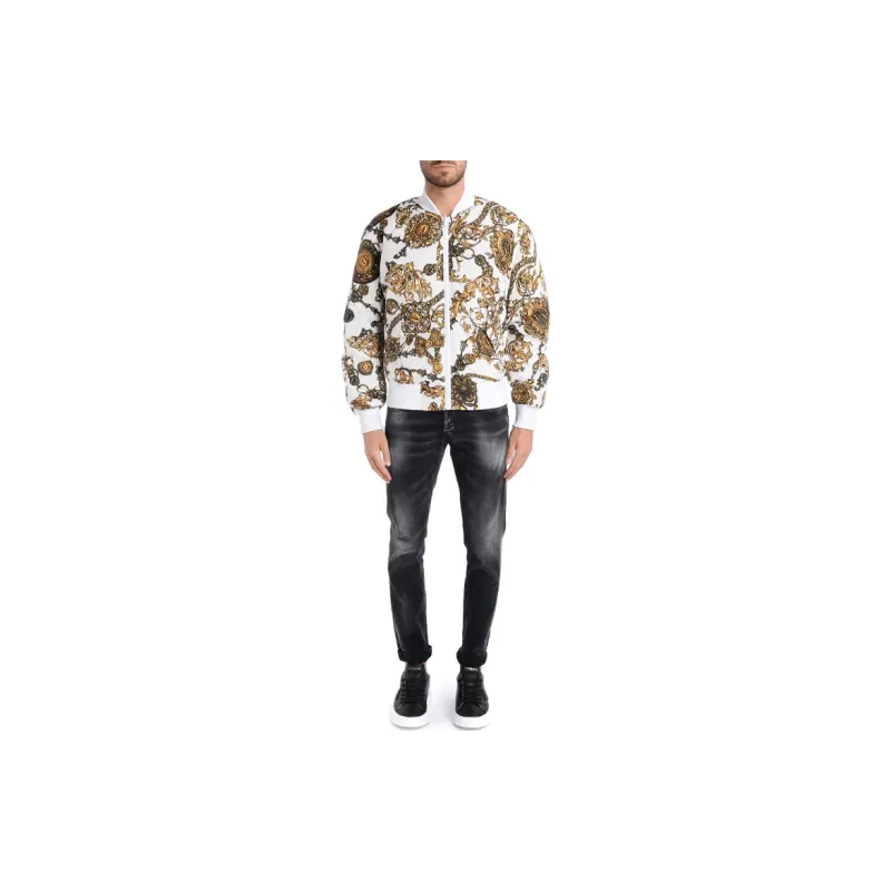 VERSACE JEANS COUTURE Reversible Jacket Men's White-3