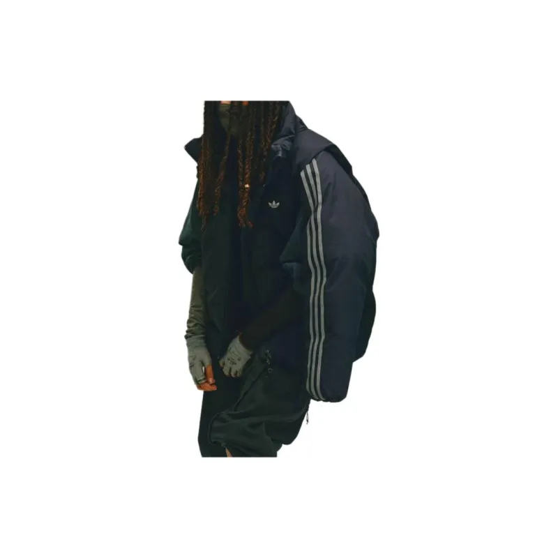 adidas originals X HAMCUS FW23 Hooded Zip-Up Down Jacket Black-3