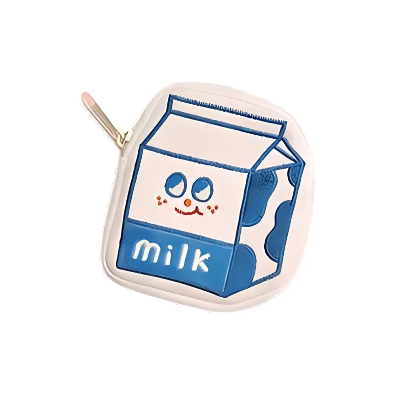 VANWALK Polyester Coin Purse Regular Women's Milk Box/Hamburger/Puffy-1