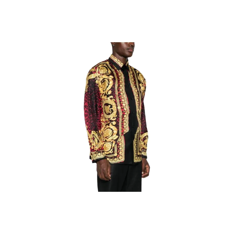 VERSACE Silk Twirl Shirt-3