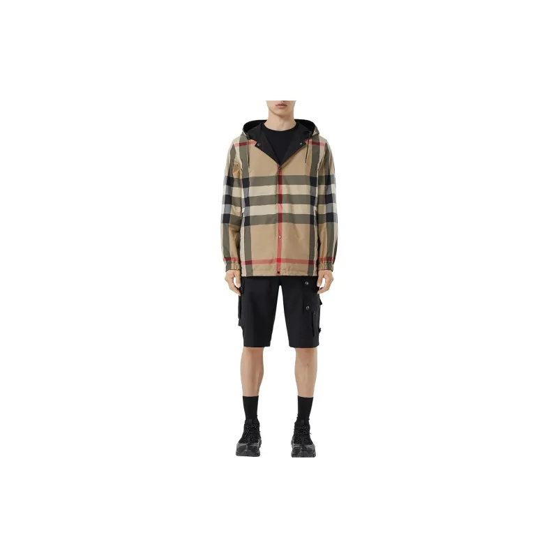 Burberry Reversible Check Hooded Jacket-4