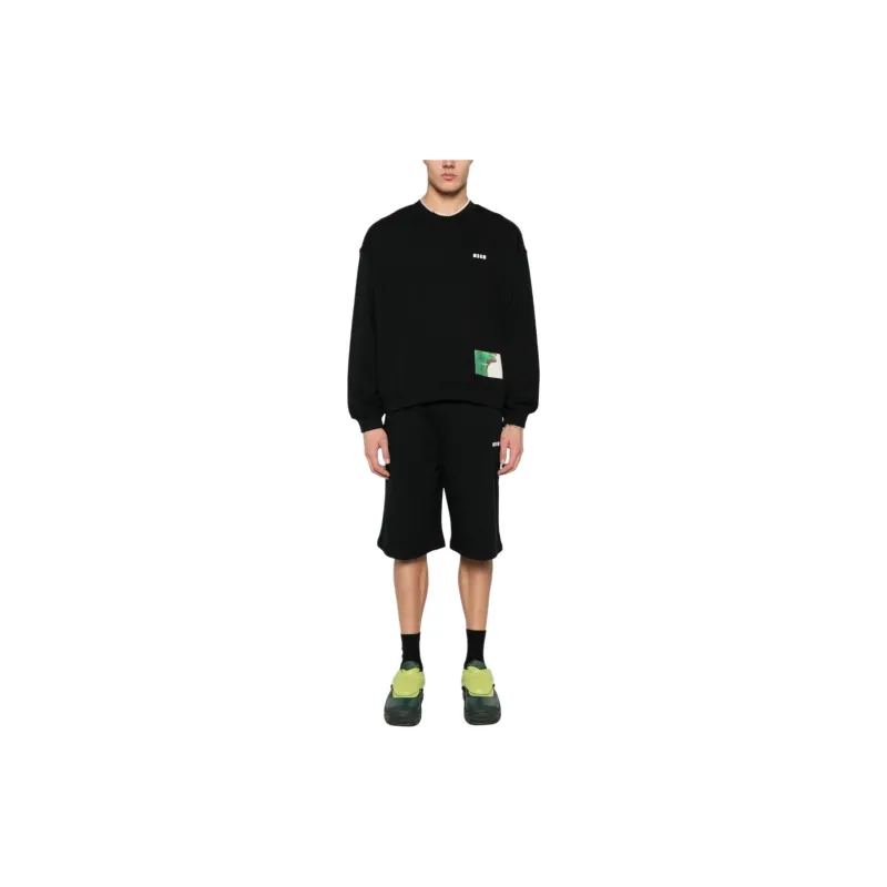 MSGM Graphic Printed Crewneck Sweatshirt-1