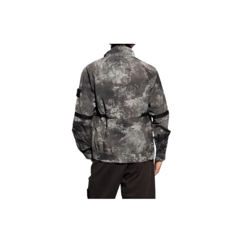 STONE ISLAND Compass badge Abstract print Jacket-3