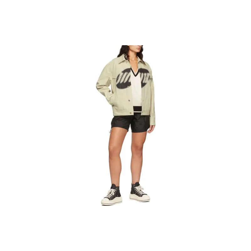 WE11DONE SS22 Denim Jacket Unisex Khaki-1
