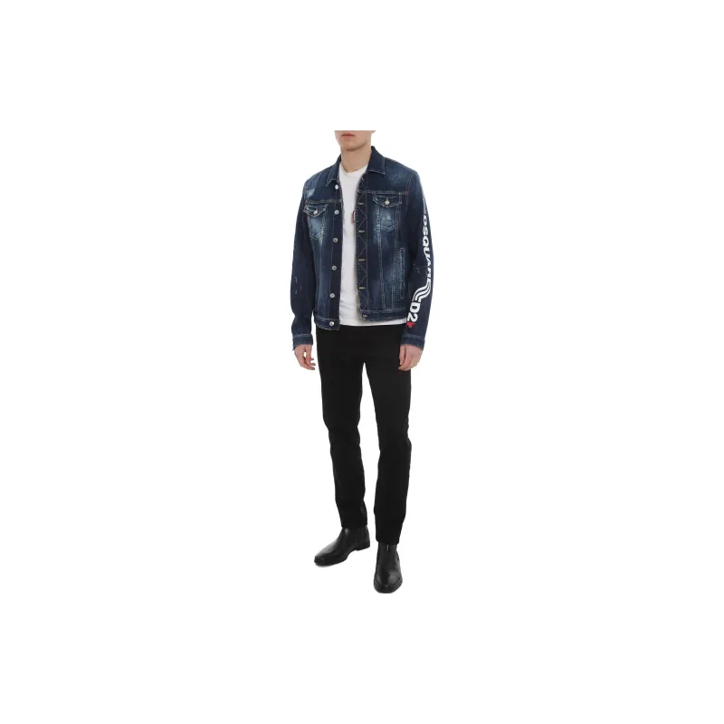 DSQUARED 2 Denim Jacket Men's Blue-4