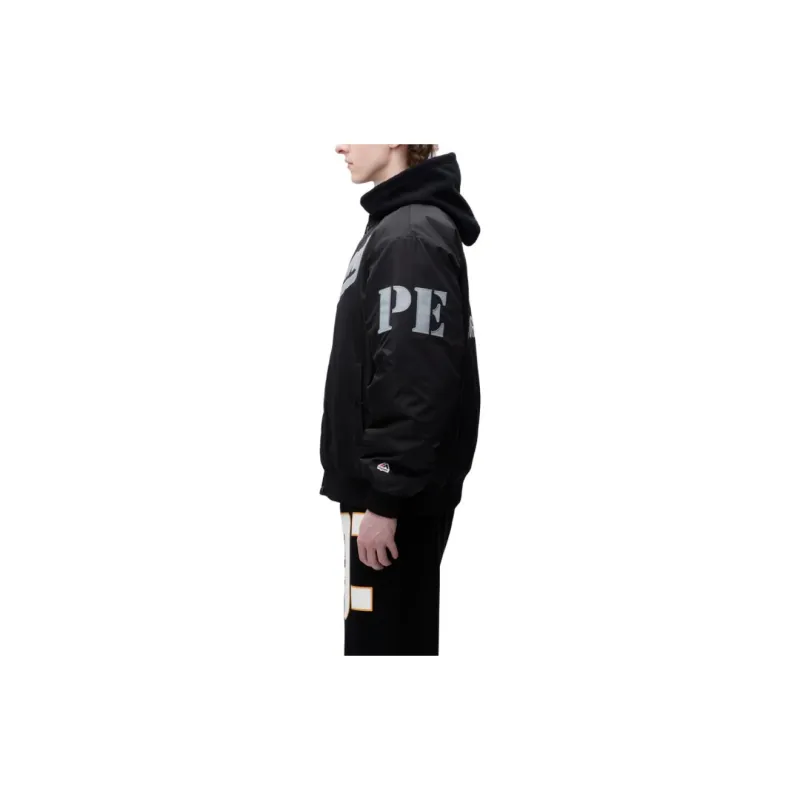 NEIGHBORHOOD X Public Enemy X Majestic Baseball Jacket-4
