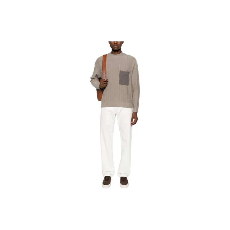 EMPORIO ARMANI Pocket Detailed Knitted Jumper-3