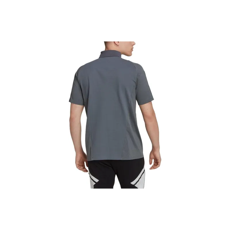 Adidas Polo Shirts Men Dark Gray-2