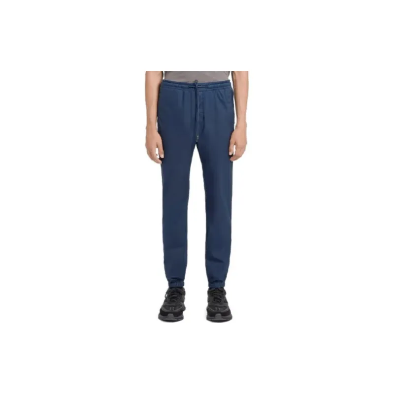 Zzegna Knitted Sweatpants Men Blue-1