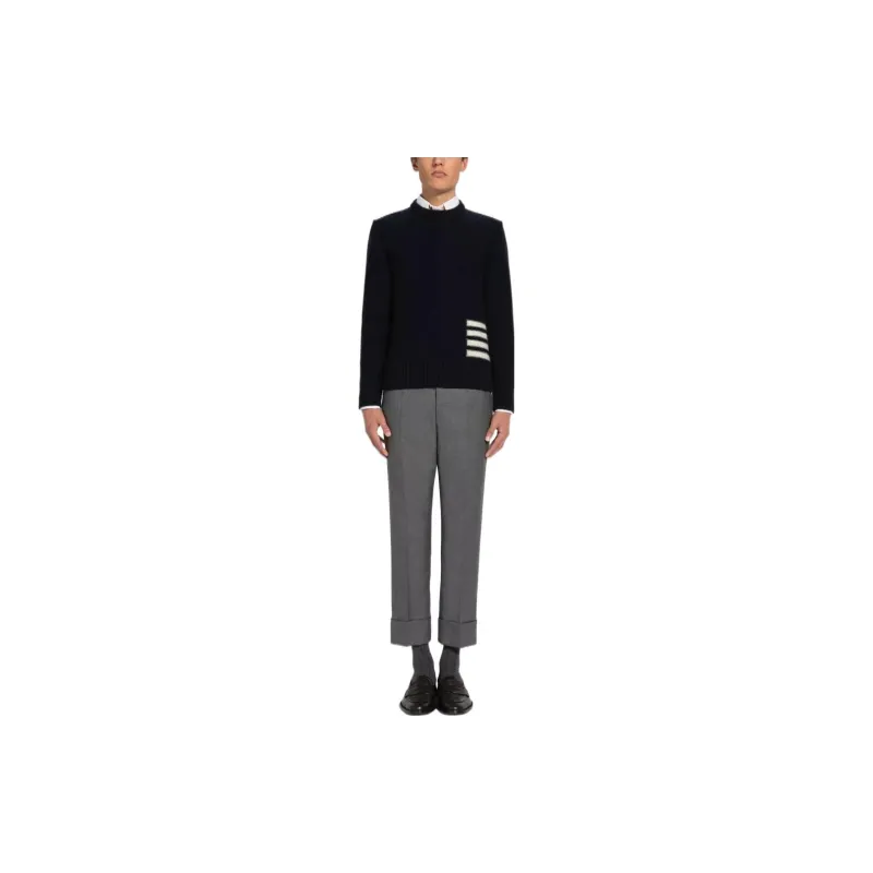 THOM BROWNE 4 Bar Crewneck Sweater-1