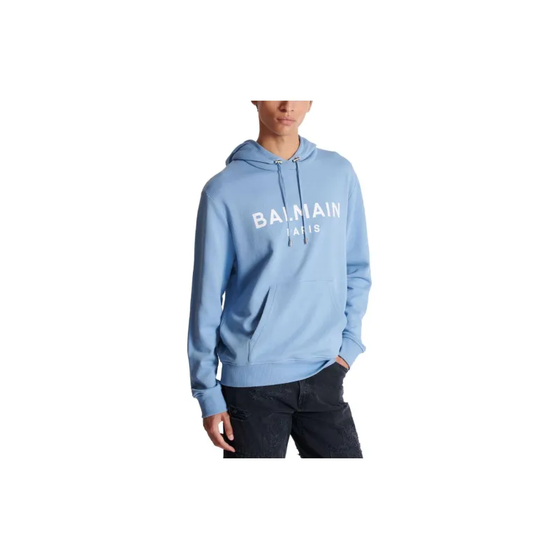 BALMAIN FW23 Sweatshirt Men's Light Blue-3