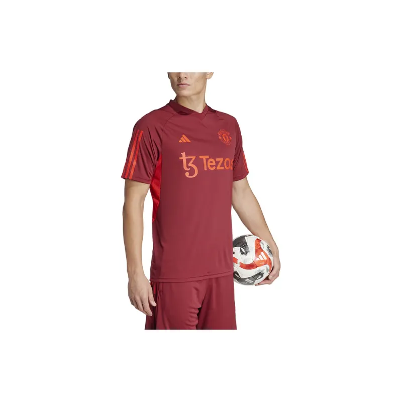 Adidas Manchester United Soccer Jerseys Men Dark Red-4