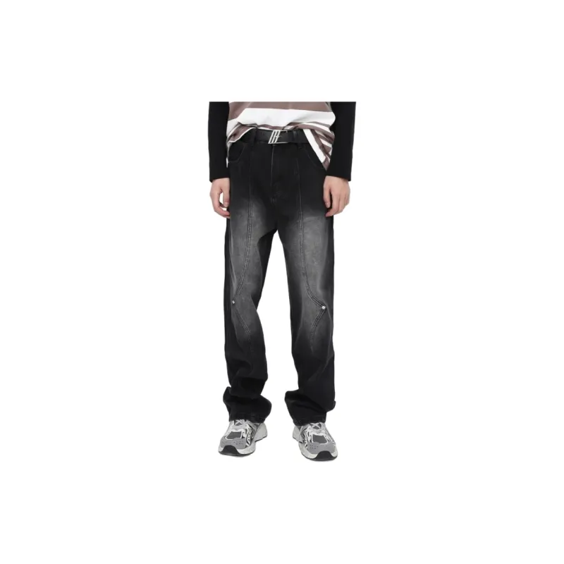 Voguo Relay Jeans Unisex Black Gray-2