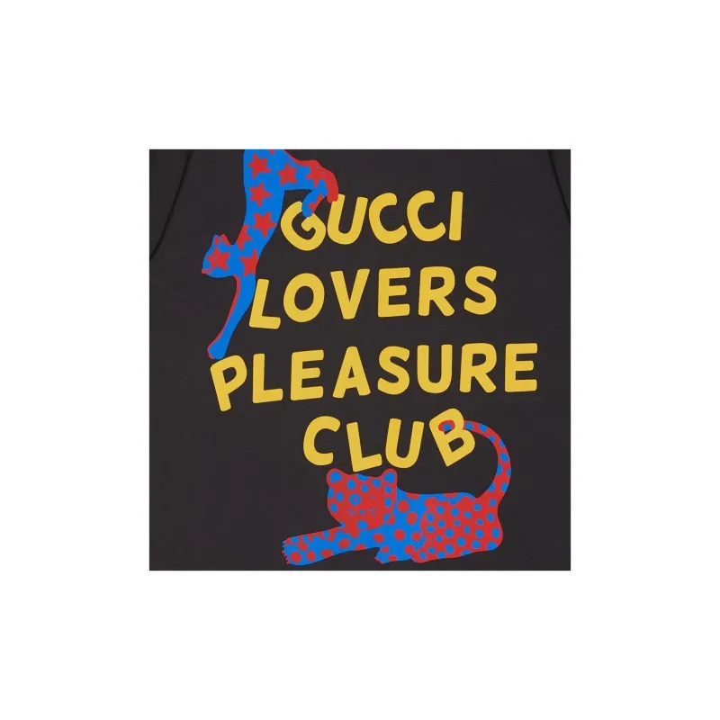 GUCCI Drop Shoulder Sleeve T-Shirt Men's Black-7