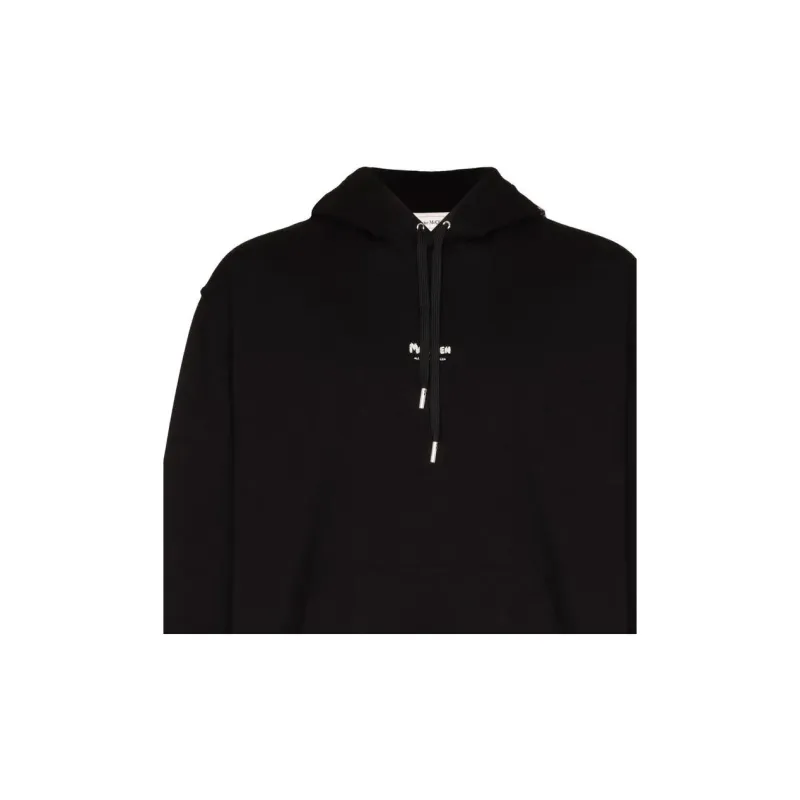Alexander McQueen Logo Printed Drawstring Hoodie-4