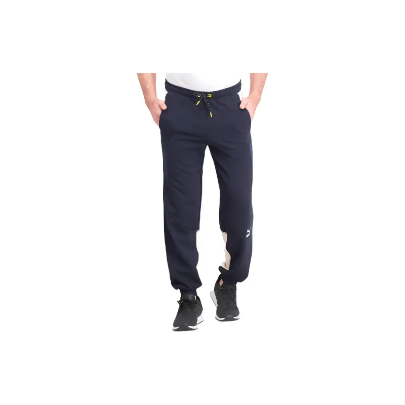 PUMA Knitted Sweatpants Men Tweed Blue-2