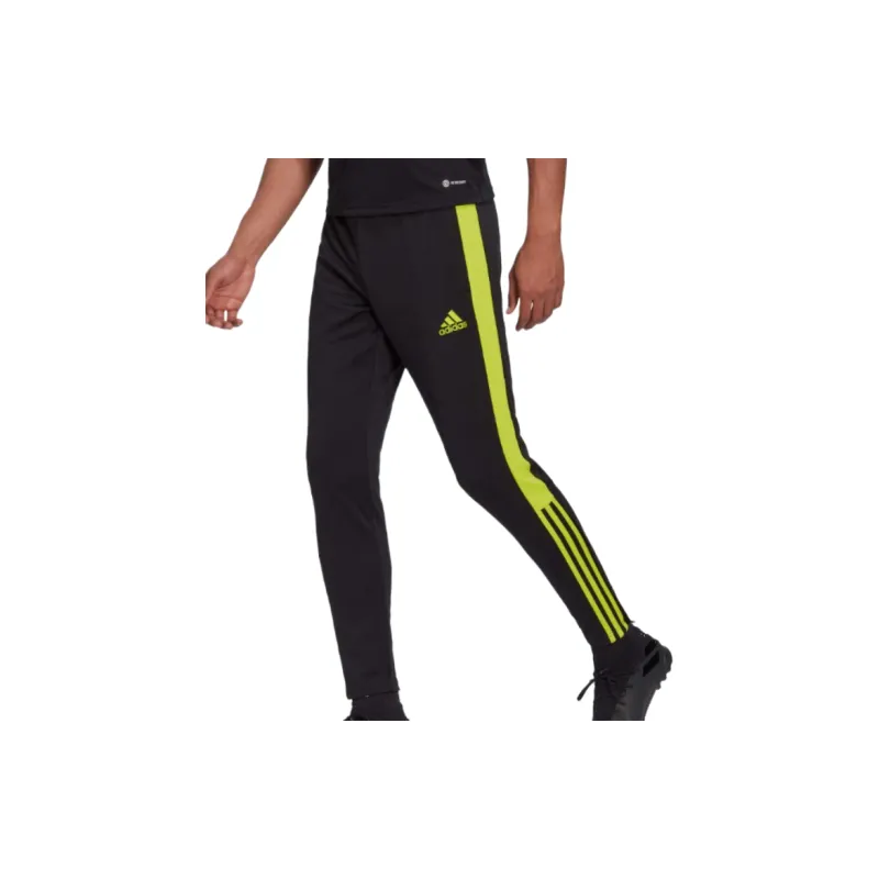 Adidas Essential Soccer Bottoms Men's Black/team Semi-dissolved Yellow-4