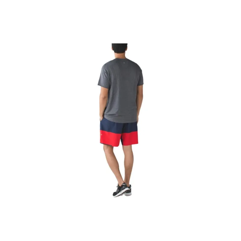 Lululemon In Motion Casual Shorts Men's Blue Red-1