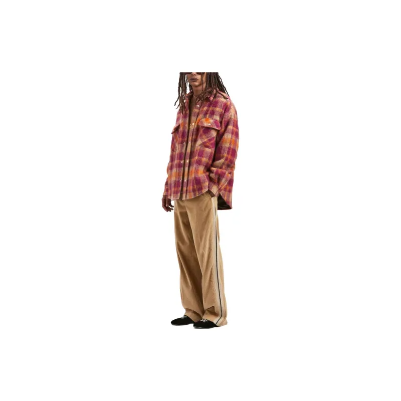 PALM ANGELS Plaid Print Shirt Jacket-3