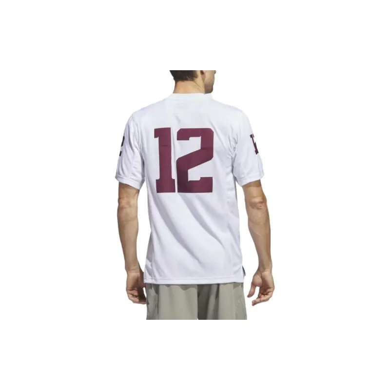 Adidas Free Shipping With AdiClub Texas A&M Football Off-Field Away Jersey-3