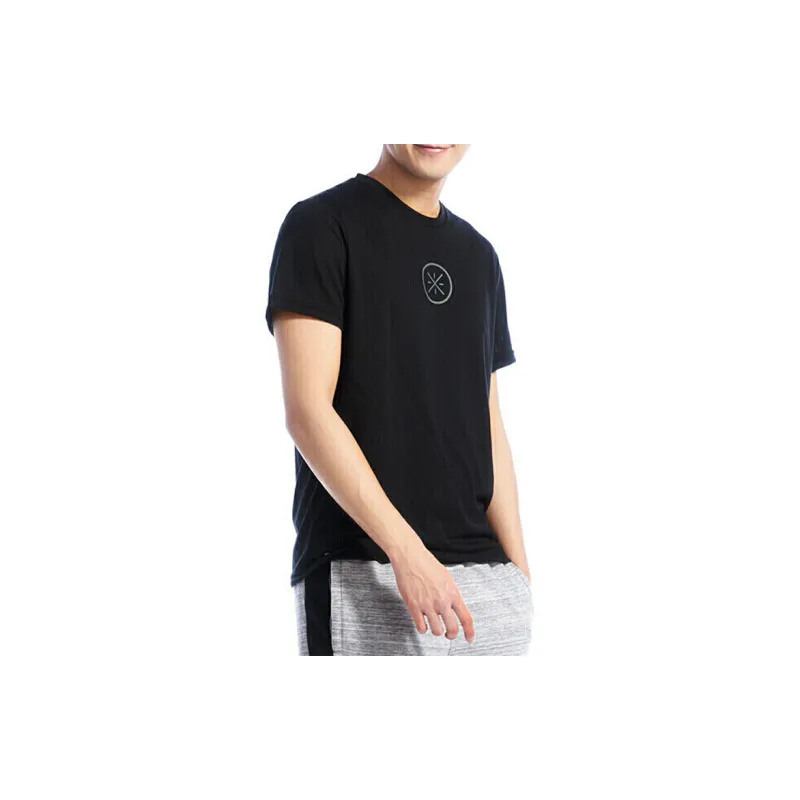 LiNing T Shirt Men's New Standard Black-3