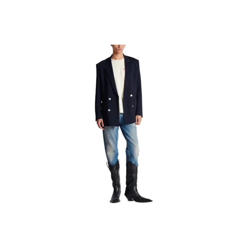 BALMAIN Back Western Print T Shirt-2