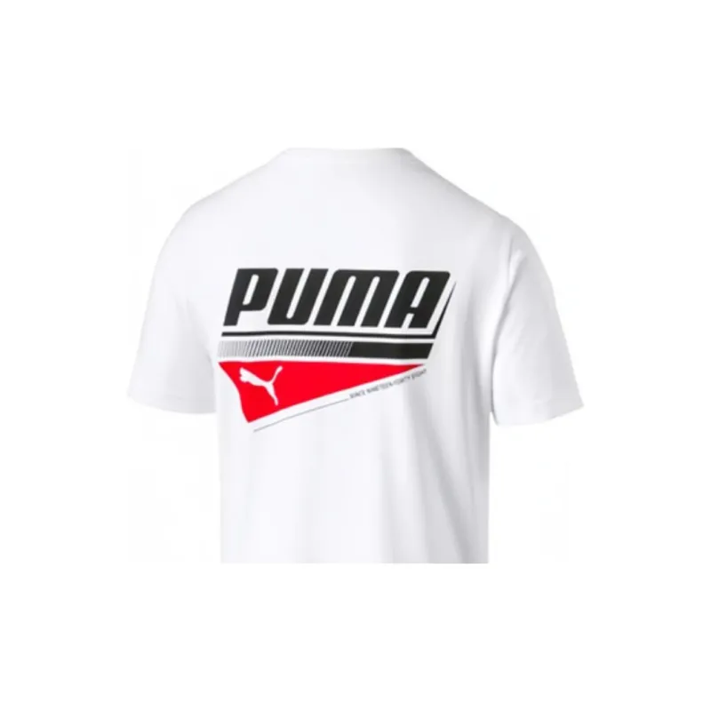 PUMA T Shirts Men White-6