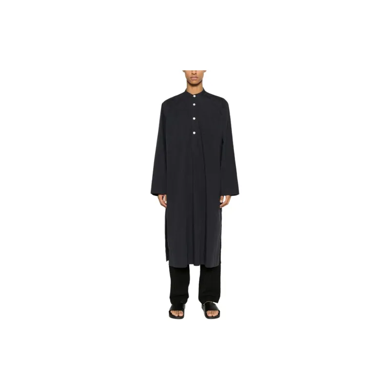 Birkenstock X Tekla Mandarin collar Organic Cotton Shirt-1