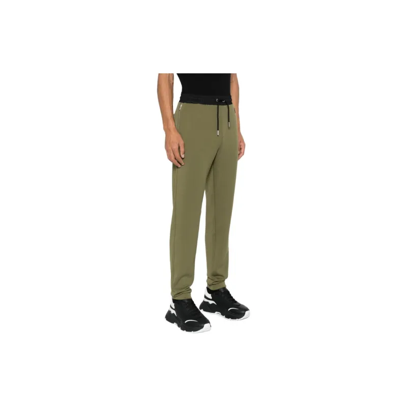KARL LAGERFELD Casual Pants Men's Olive Green-3