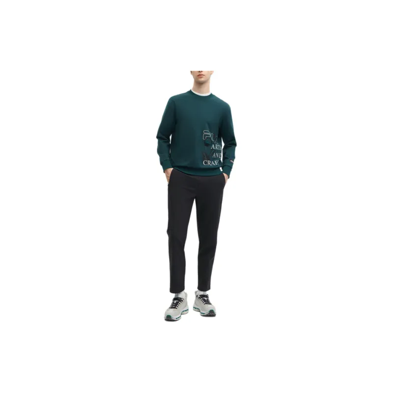 FILA x V&A LIANMINGKUAN Casual Pants Men's Jet Black-2
