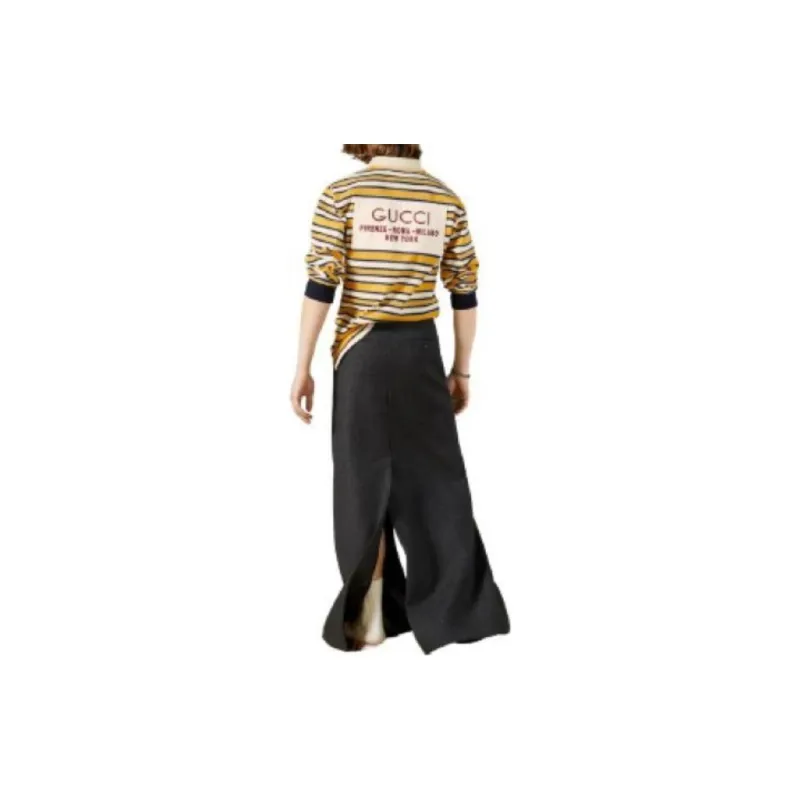 GUCCI Striped Polo With Patch-2