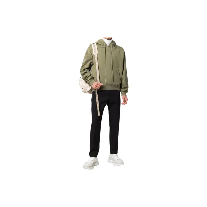 OFF WHITE Sweatshirt Regular Men's Green-1