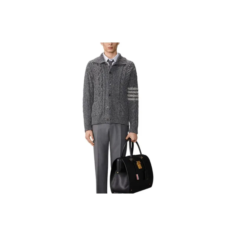 THOM BROWNE Button Up Knit Cardigan-1